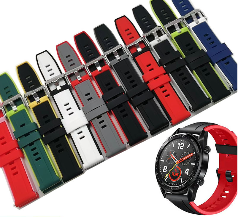 20MM 22MM Silicone Watch Strap For Huawei, Samsung