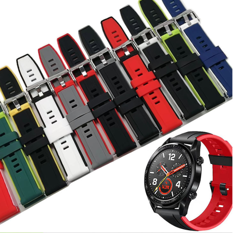 20MM 22MM Silicone Watch Strap For Huawei, Samsung
